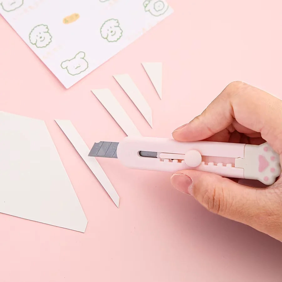 Mr.Paper Mini Cat Claw Utility Knife Creative Cute Convenient Hand Account Paper-cutting Tool Student Stationary Art Supplies Beauty World Shop