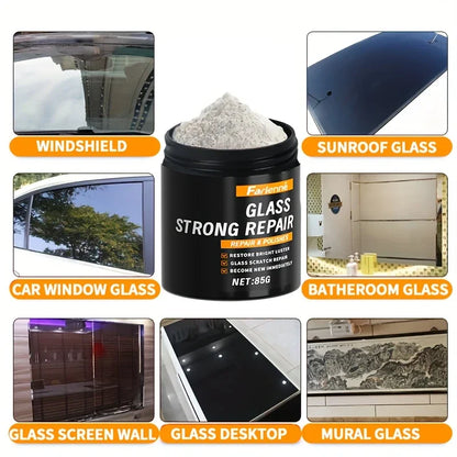 Super glass polishing powder|Restore glass clarity|Polishing for brightness|Glass scratch repair powder|Nanoscale scratch repair Beauty World Shop