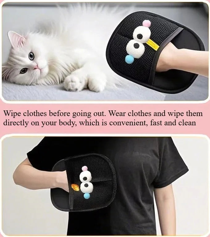 Cat Hair Cleaner Pet Gloves Household Hair Remover Cat Dog Hair Remover Brush Remover Hair Sticking Device Home Hair Scraper Beauty World Shop