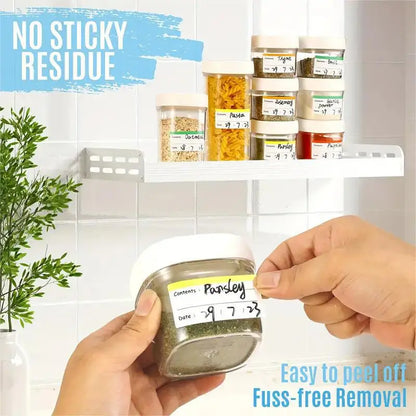 100/400 Pieces Colorful Refrigerator Labels Food Storage Labels Stickers for Food Containers Beauty World Shop