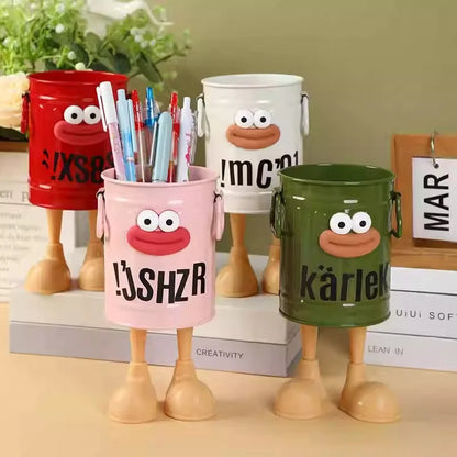 1 Pcs Cartoon Desk Organizer - Cute Stationery Storage for Pen/Pencil Office Home Study Simple Design Pen/Pencil Holder Beauty Trend Shop