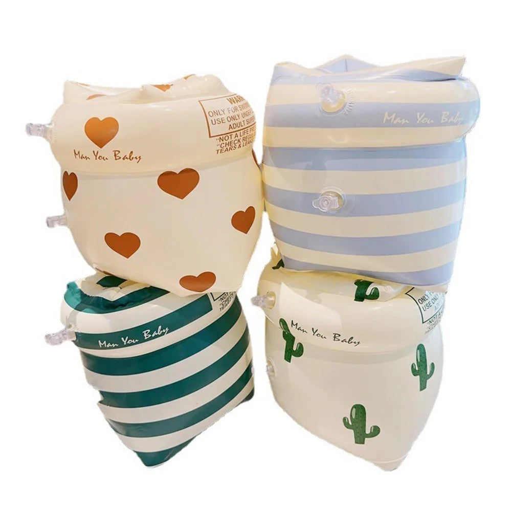 1Pair Pool Buoy Armbands Double Air Bag Inflatable Swimming Pool Float PVC Printed Arm Tube Adult Kids Arm Ring Pool Accessories Beauty World Shop