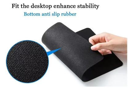 Mouse Pad Gaming Esports Mouse Pad Universal Desktop And Laptop Computer Simple And Pure Black Office Rubber Small Anti Slip Pad Beauty World Shop