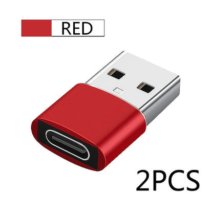 2Pcs USB To Type C OTG Adapter USB USB-C Male To Micro USB Type-c Female Converter For Macbook Samsung S20 USBC OTG Connector Beauty World Shop