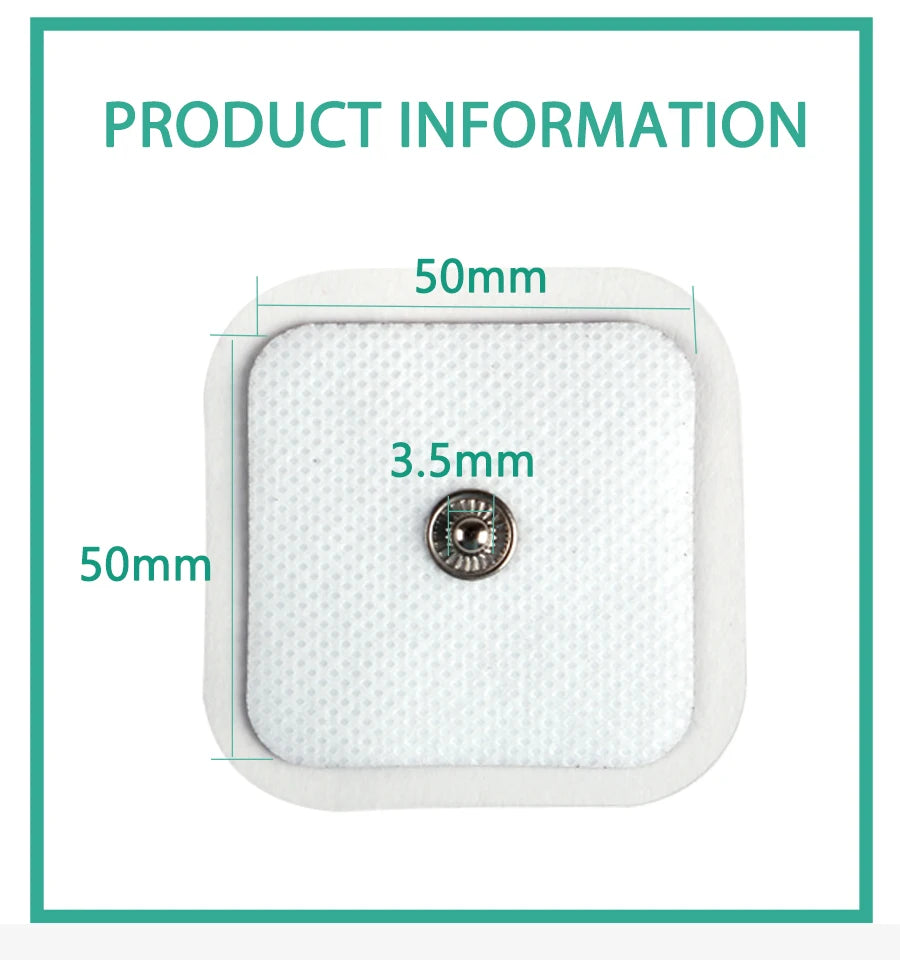 5*5cm  Unit Replacement Pads Non-woven Self Adhesive for  Patches Digital Machine Massager Body Massager Sticker Beauty World Shop