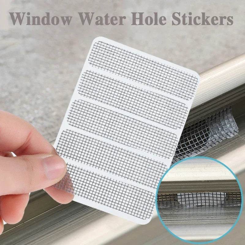 1/5/10 pcs Window Screen Patch Exhaust Grille Window Door Drainage Hole Anti-mosquito Paste Mesh Screen Invisible Repair Subsidy Beauty World Shop