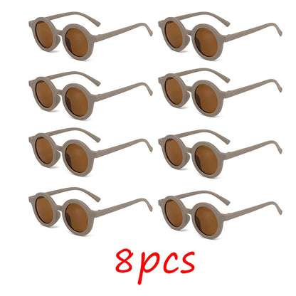 Children's sunglasses, inset style  round frame, 1-7 year old baby sunglasses, sun shading, sun protection Beauty World Shop