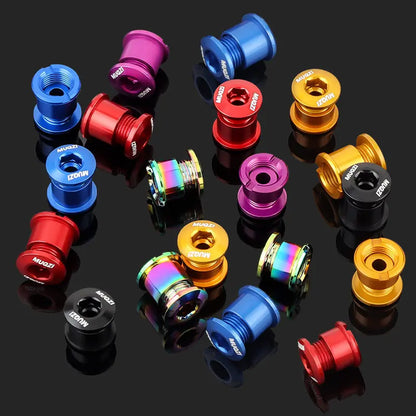 MUQZI 4/5PCS Chainring Bolts Single Double Chainring Screws Mountain Road MTB Bike Crank Bolts 6.5/8.5mm Beauty World Shop