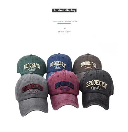 New Brooklyn Cotton Embroidered Baseball Hat Men'S And Women'S Hat Korean Version Hip-Hop Personality Cap Beauty World Shop
