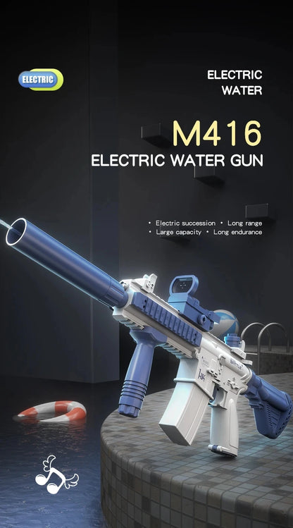 M416 Water Gun Electric Pistol Shooting Toy Full Automatic Summer Shoot Beach Outdoor Fun Toy For Children Boys Girl Adults Gift Beauty World Shop