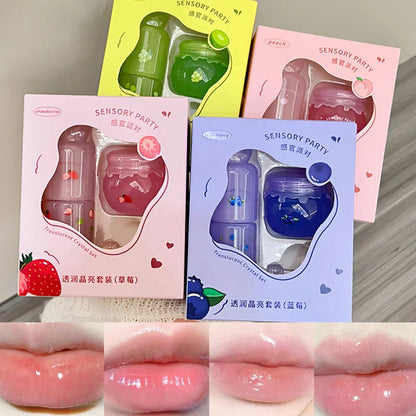 SENSORY PARTY Hydrating & Brightening Lip Mask - Deep Moisture, Lip Wrinkle Reduction, 24-Hour Hydration Lip Oil Beauty Trend Shop
