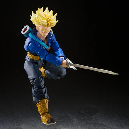 Anime Dragon Ball Z Figures Shf Super Saiyan Trunks Action Figure Collection Model 15cm Future Boy Torankusu Movable Toys Gifts Beauty World Shop