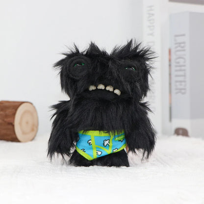 Fuggler Soft Plush Dolls Keychain Ugly Grin Teeth Monster Pendant Fugg Wide Eyed Weirdo Black Funny Backpack Keyring Gifts11CM Beauty World Shop