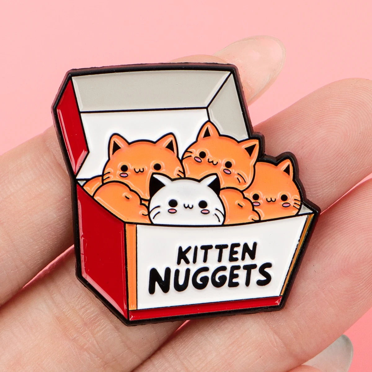Cartoon Animal Cat Enamel Pin Kitten Nugget Brooch Badge on Backpack Clothing Lapel Pin Costume Accessories Fashion Jewelry Gift Beauty World Shop