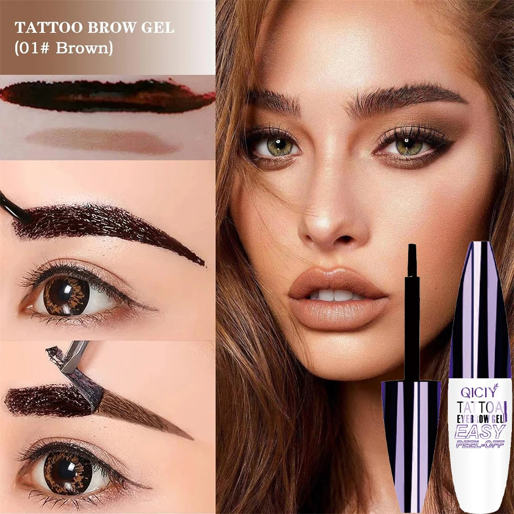 Lasting 3 Days Tattoo Easy Peel Off Eyebrow Gel Cream Types Long-Lasting Smudge-Proof Sweat Resistant  Waterproof Cosmetics Beauty World Shop