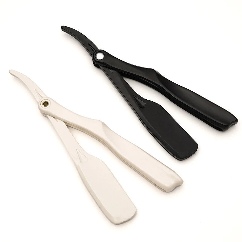 Professional Manual Shaver Straight Edge Plastic Barber Razor Folding Shaving Beard Cutter Straight Razor Wholesale Beauty World Shop