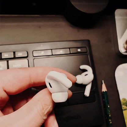 Anti-Slip Silicone Ear Hooks for AirPods Pro 2 | Soft Grip Sporty Eartips, Sweatproof Gym Running Workout Headphones Accessories