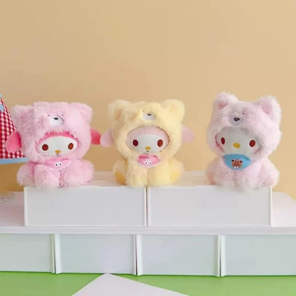 2025 New Sanrio Character Series Plush Pendant Blind Box Cute Kt Cat Kuromi Melody Plush Doll Keychain Accessories Bag Pendant Beauty World Shop