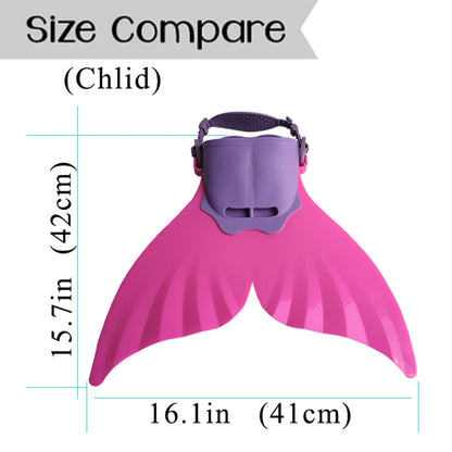 Mermaid Monofin, Swim Fin for Kids Mermaid Tail Girl Snorkel Fins Swim Flippers Full Foot Water Sports Enthusiasts Diving Fins Beauty World Shop