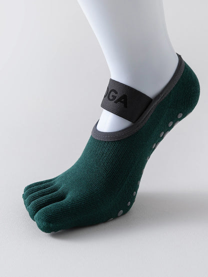 1 Pair of Women's Five Finger Socks Professional Anti Slip Cotton Absorbs Sweat Yoga Socks Pilates Fitness Socks Beauty World Shop