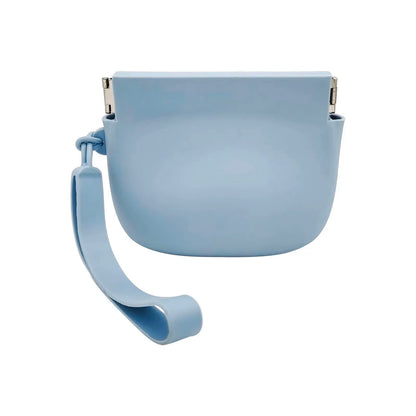Silicone Dog Treat Bag with Hinge Portable Easy-Open Snack Pouch for Training And Walking