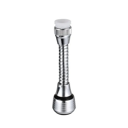 Kitchen Stainless Steel Faucet Sprinkler Water-saving Device Lengthening Rotating Splash Proof Sprinkler Spray Extender Bubbler Beauty World Shop