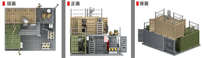 World War 2 WW2 Army Military Soldiers SWAT Police Container Weapon Cannon Base Model Building Blocks Bricks Children's Toys Beauty World Shop