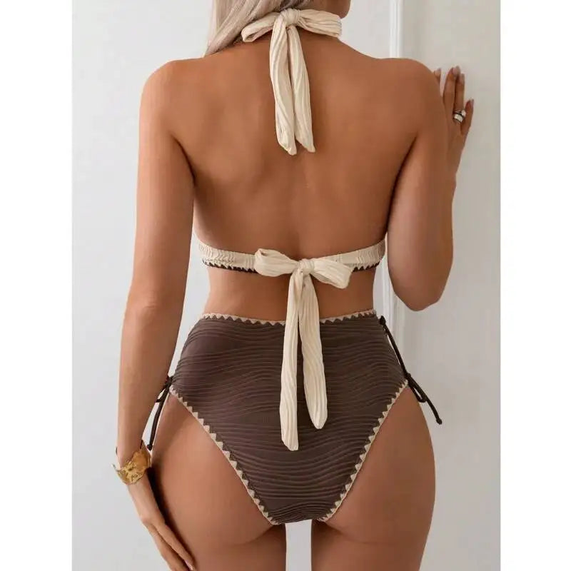 Sexy High Waist Bikinis Women's Swimwear Female Swimsuit For Swim Wear Bathing Suits Brazilian Bikini Set Beachwear Pool Bather Beauty World Shop