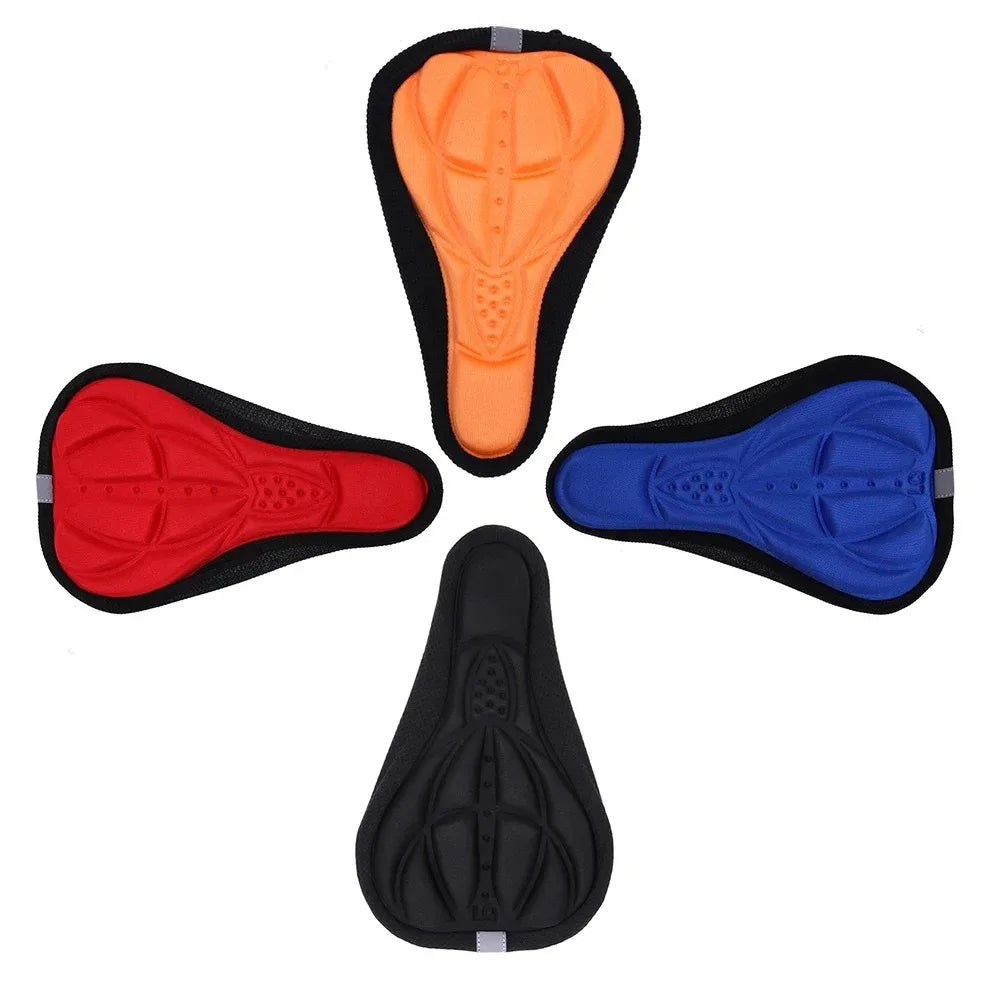 2025 Bicycle Saddle 3D Soft Cycling Seat Cover MTB Mountain Bike Thickene Sponge Pad Outdoor Breathable Cushion Bike Accessories Beauty World Shop