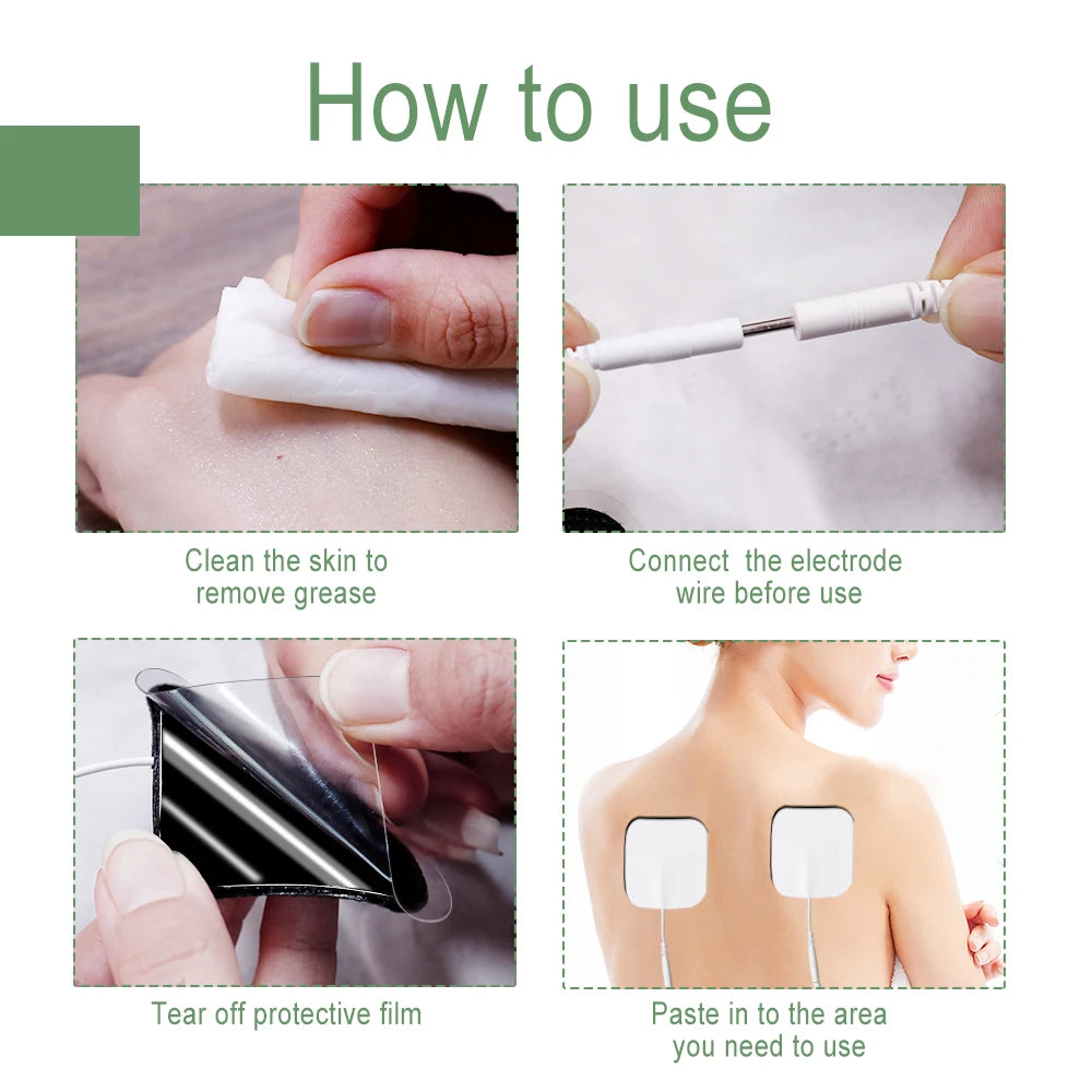 10/20/50Pcs Tens Electrode Pads Gel Self-adhesive Patches For Acupuncture Massager Slimming Pulse EMS Muscle Stimulator Sticker Beauty World Shop