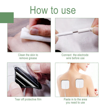 10/20/50Pcs Tens Electrode Pads Gel Self-adhesive Patches For Acupuncture Massager Slimming Pulse EMS Muscle Stimulator Sticker Beauty World Shop