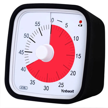 Yunbaoit VT01 Upgraded 60 Minute Visual Timer with Protective Case Silent Countdown Timer for Kids Beauty World Shop