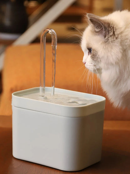 Ultra-Quiet Cat Water Fountain Filter Smart Automatic Pet Dog Water Dispenser&Burnout Prevention Pump1.5L Recirculate Filtrin Beauty World Shop