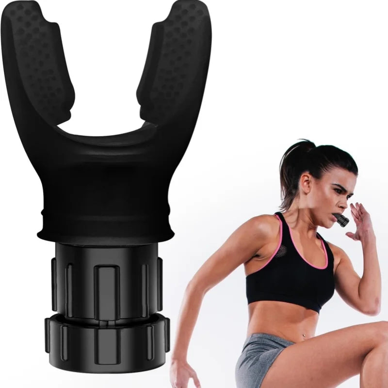 Silicone Breathing Fitness Exercise Equipment Portable Throat Adjustable Resistance Breathing Exercise Device Beauty World Shop