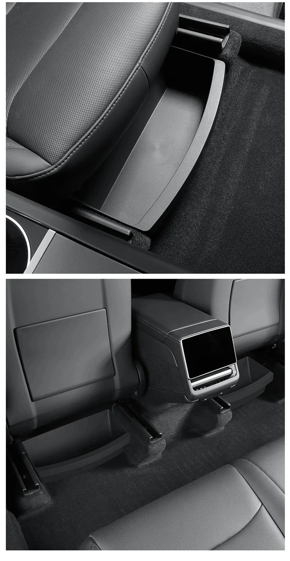 For Tesla New Model Y 2025 Juniper Launch Under Seat Storage Box Case Car Seat Organizer Vehicle Underseat Drawer Tray Accessory Beauty World Shop