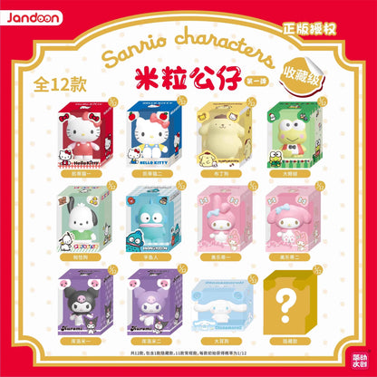 Sanrio Characters Sanrio Family Mini Figurine Series Blind Box Mini Doll Kt Cat Melody Kuromi Office Desktop Decoration Toy Gift Beauty World Shop