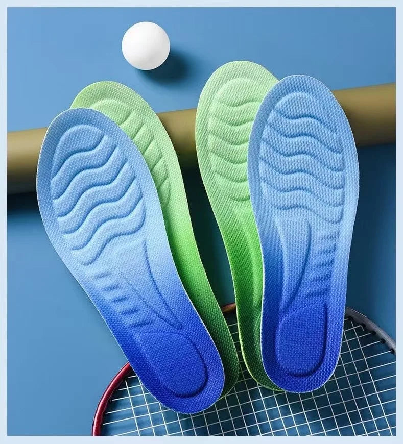 4D Cloud Technology Sports Insoles for Shoes PU Sole Soft Breathable Shock Absorption Cushion Running Orthopedic Care Insoles Beauty World Shop