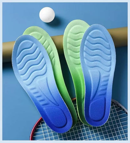 4D Cloud Technology Sports Insoles for Shoes PU Sole Soft Breathable Shock Absorption Cushion Running Orthopedic Care Insoles Beauty World Shop