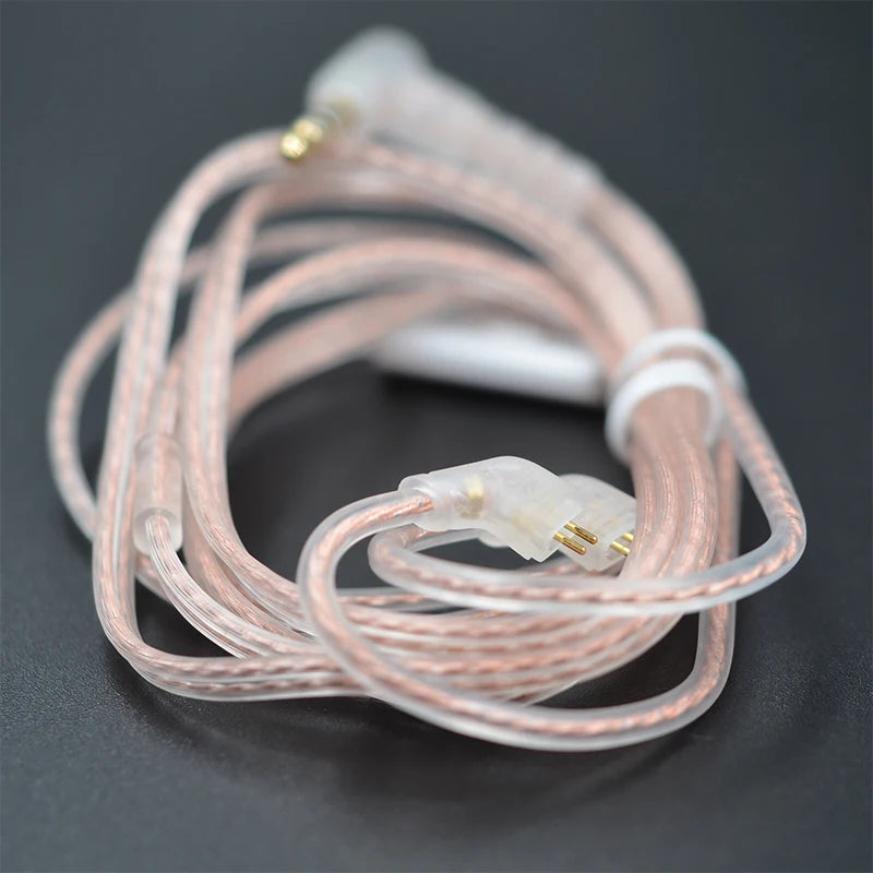 KZ Headphone Cable High-Purity Copper Cube Mixed Upgrade Cable Earphone Wire Original Wire