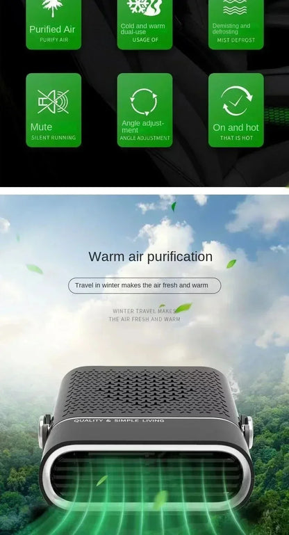 Car Heater Portable Car 24v Heater Windshield Automatic Defogging Defrost Fast Heater 12v Household Electric Heater 2026 New