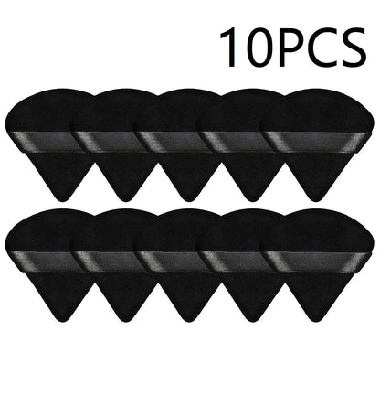 10PCS Puff Triangle Makeup Beauty Sponge Puff Triangle for Powder Makeup Blender Finger Puff Make Up Accessories Cosmetics PF03 Beauty World Shop