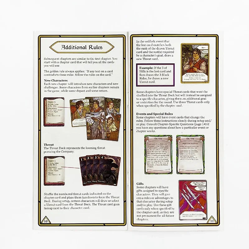 Board Game The Rings  of The Ring Trick-Taking Game Bilingual Board Game Cooperative Strategy Card Game Adventure Beauty World Shop