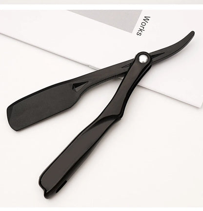 Professional Manual Shaver Straight Edge Plastic Barber Razor Folding Shaving Beard Cutter Straight Razor Wholesale Beauty World Shop
