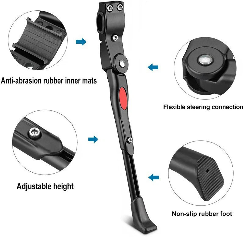 Adjustable Bike Kickstand Parking Rack Bicycle Side Support Kickstand for  Mountain Bike road bike Beauty World Shop