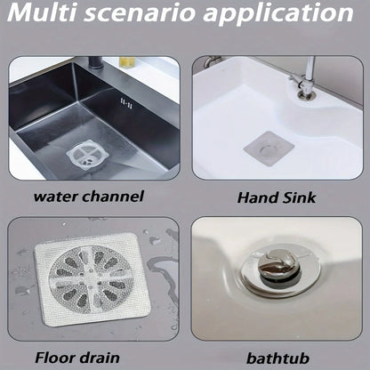 Floor Drain Sticker, Insect-proof Self-adhesive Bathroom Hair Filter Net, Sewer Filter, Kitchen Anti-blocking Mesh Net Beauty World Shop