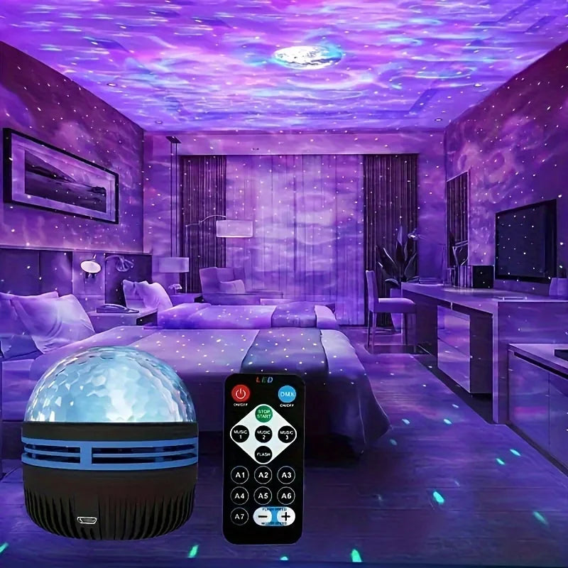 Northern Lights Starry Sky Projector LED Night Light with Remote Control USB A Variety of Styles for Home Bedroom Party Decor Beauty World Shop