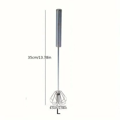 Stainless Steel Egg Beater Durable Semi-Automatic Mixer for Effortless Egg Cream Mixing Stirring and Beating for Kitchen Baking Beauty World Shop