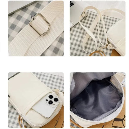 New Fashion Simple Casual Shoulder Messenger Bag, Women's Portable Mobile Phone Bag, Vertical Coin Key Bank Card Shoulder Bag Beauty Trend Shop