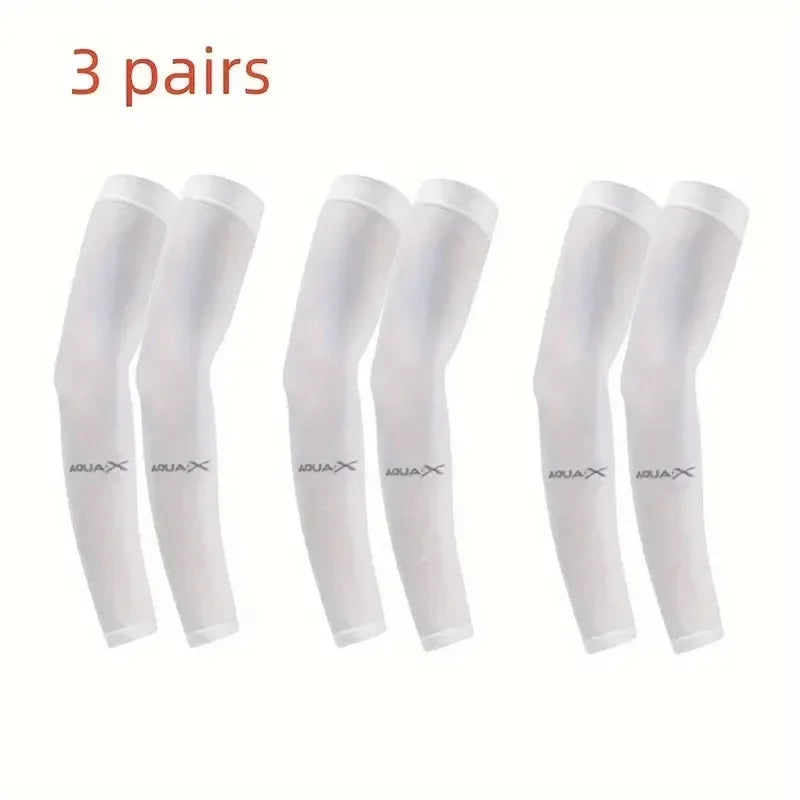 3 Pair of Breathable Sun Protection Sleeves - Breathable & UV Protective Gear for Sports, Driving, & Outdoor Adventures Beauty World Shop