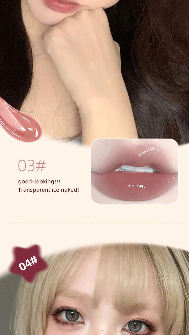 Suximei Da Hydrating Lip Lacquer - Glass Jelly Finish, Korean Style, Brightens Complexion Beauty Trend Shop